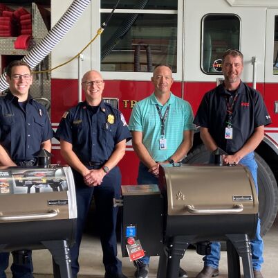 Donated Grills Lewiston Fire Department (1)